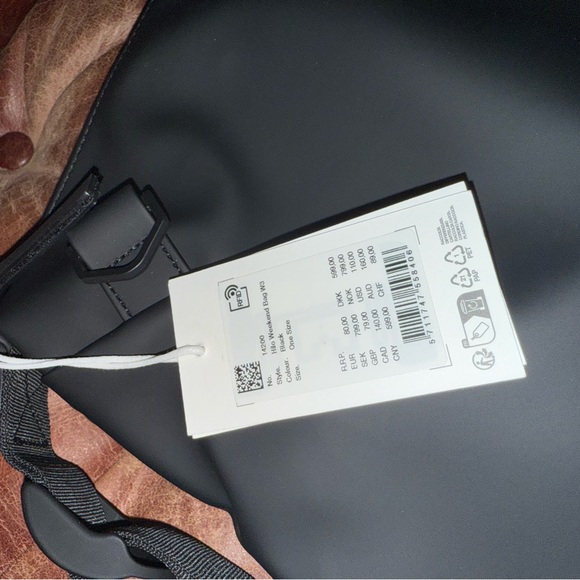 RAINS Black Men's Duffel Bag - Picture 4 of 7